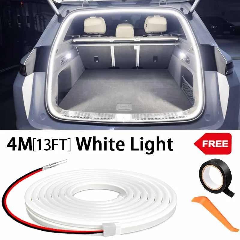 Car High Brightness Trunk Lighting Ambient Light Interior Decoration LED Wiring Free Automatic Sensing Tailgate Light Strip…