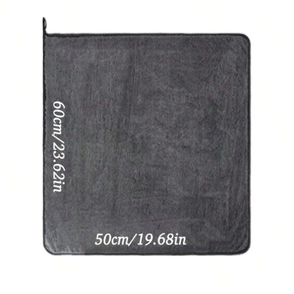 Dark gray car microfiber towel, oversized strong absorbent car wash cloth, high-efficiency cleaning wipe cloth - image 9