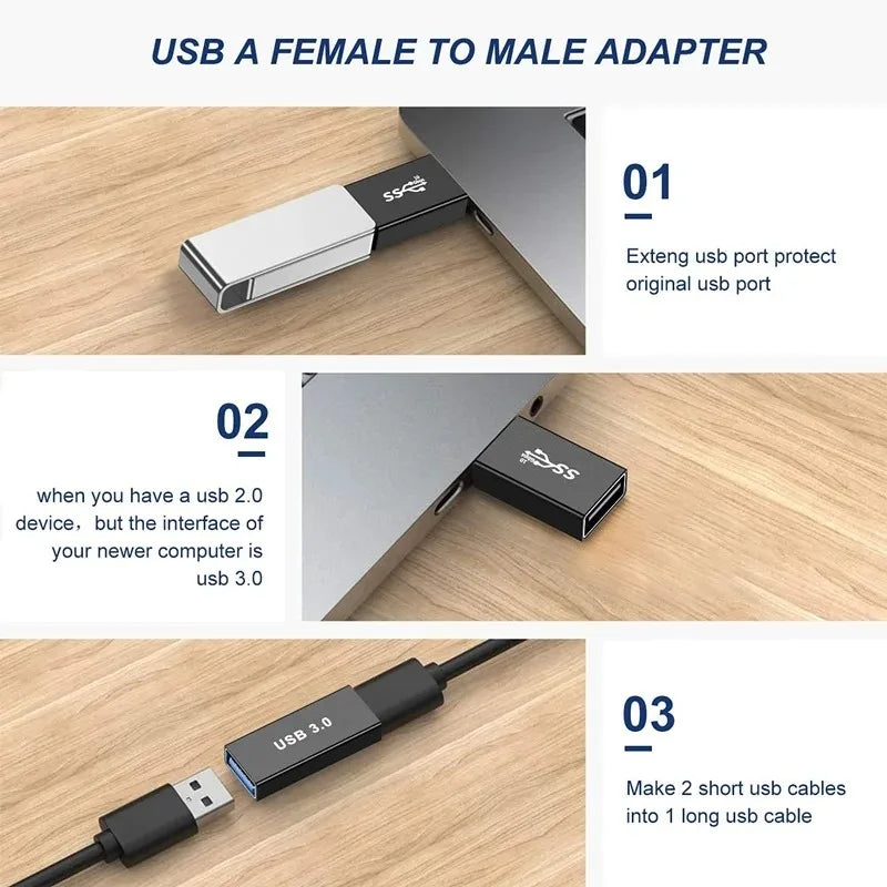 Universal USB 3.0 OTG Type C Adapter USB C Male to USB-A Male Female Converter for Macbook Huawei Samsung Xiaomi Ipad Connec…