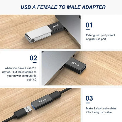 Universal USB 3.0 OTG Type C Adapter USB C Male to USB-A Male Female Converter for Macbook Huawei Samsung Xiaomi Ipad Connec…