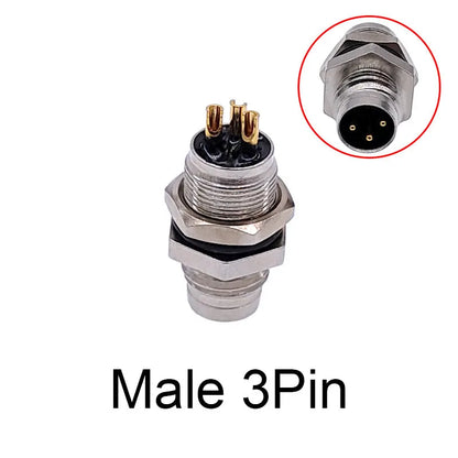 M8 Sensor Connector Waterproof Male&Female Plug Straight Angle Screw Threaded Coupling 3Pin 4Pin - image 12