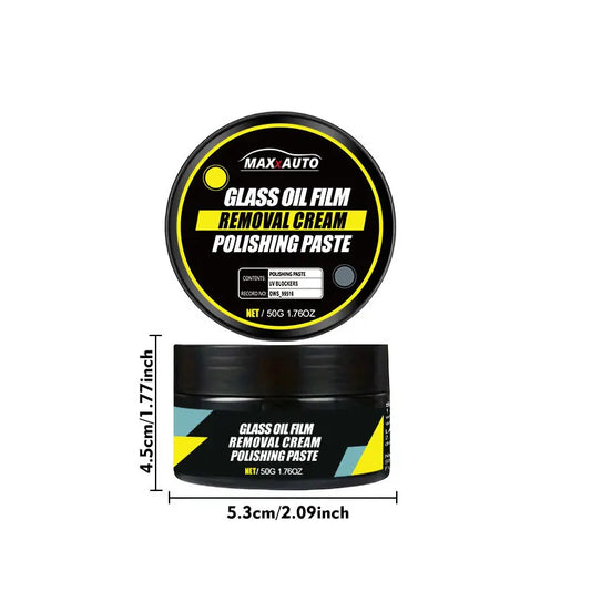 Car Glass Polish Coating Kit for Windshield Oil Film Removal Paste Car Glass Water Repellent Anti Rain Hydrophobic Cleaning…