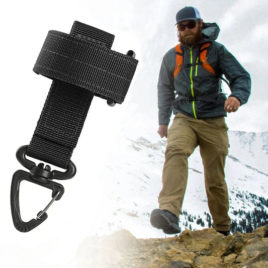 Multi-purpose Nylon Gloves Hook Work Gloves Safety Clip Outdoor Tactical Climbing Rope Camping Hanging Buck Outdoor Camping…
