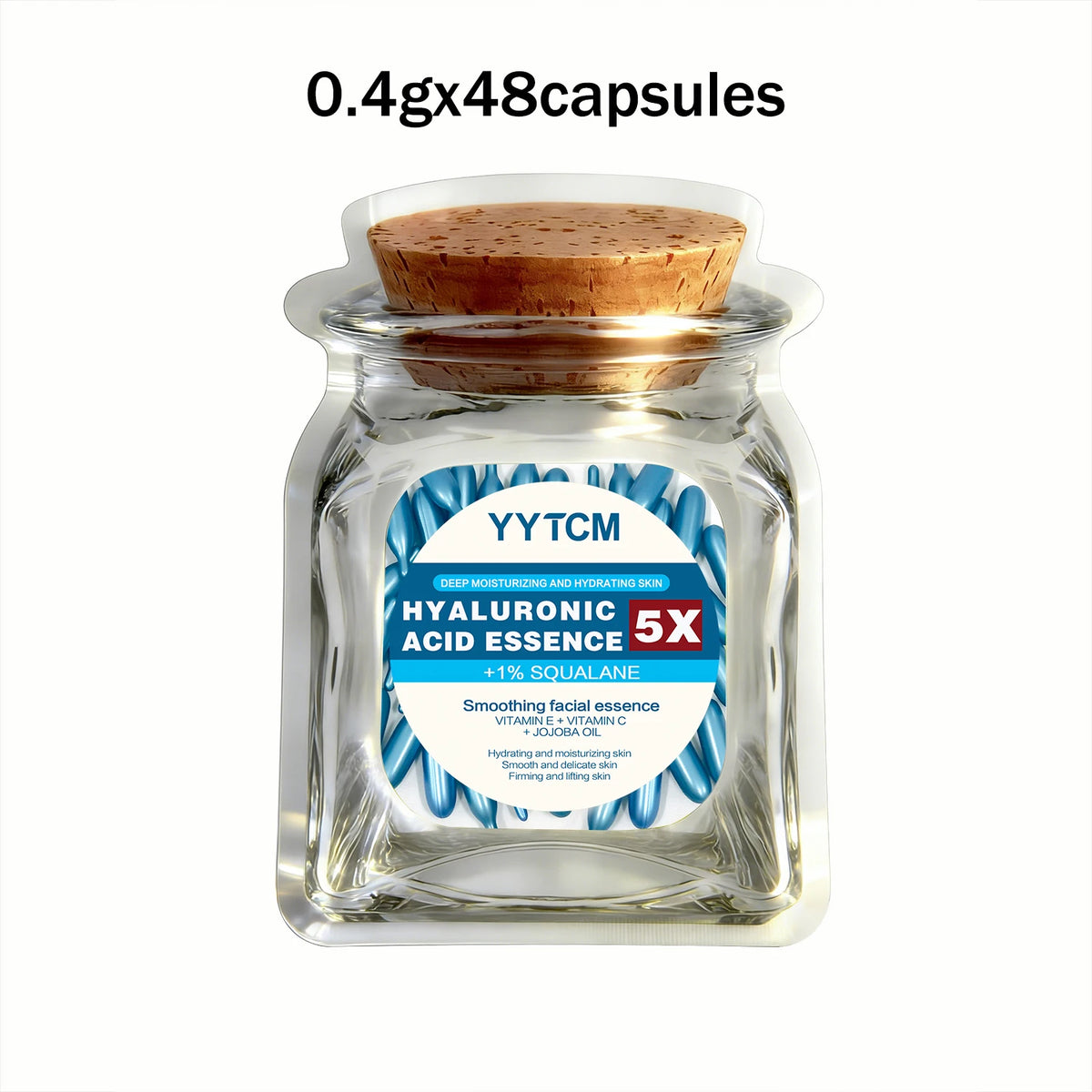 Hyaluronic acid deep moisturizing capsule essence, deep moisturizing and brightening skin essence (0.4gx30 capsules)/bag -1…