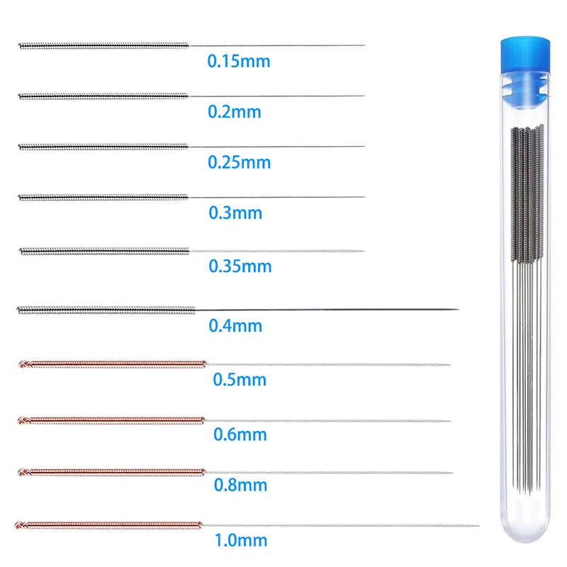 3D Printer Nozzle Cleaning Kit 0.2/0.3/0.4/0.5/0.6/0.8/1.0mm Stainless Steel Nozzle Cleaning Needles 3D Printer Nozzle Clean…