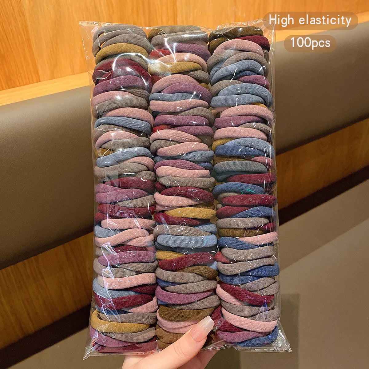 100 seamless, high elasticity, durable Korean style hair accessories with elastic bands suitable for daily use - image 3