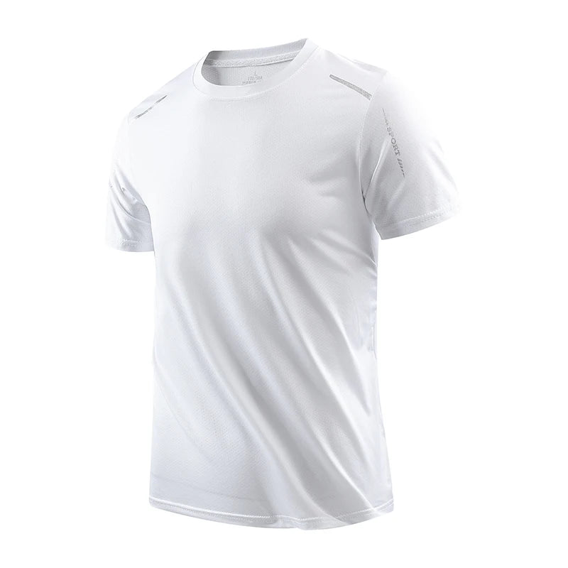 CHRLCK Men's Running Quick Drying T-shirts Breathable Hiking Fishing Tees Soft Elasticity Outdoor Sports Short Shirt Summer…