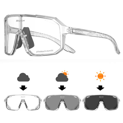 SCVCN New Cycling Glasses Bike Sunglasses Men UV400 Eyewear Outdoor Sports MTB Goggles Bicycle Women Riding Hiking Sunglasse…