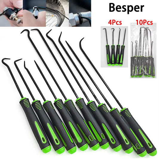 10/4Pcs Precision Pick and Hook Set, Car Auto Oil Seal/O-Ring Seal Gasket Pick Mini Precision Hooks Professional Puller Remo…