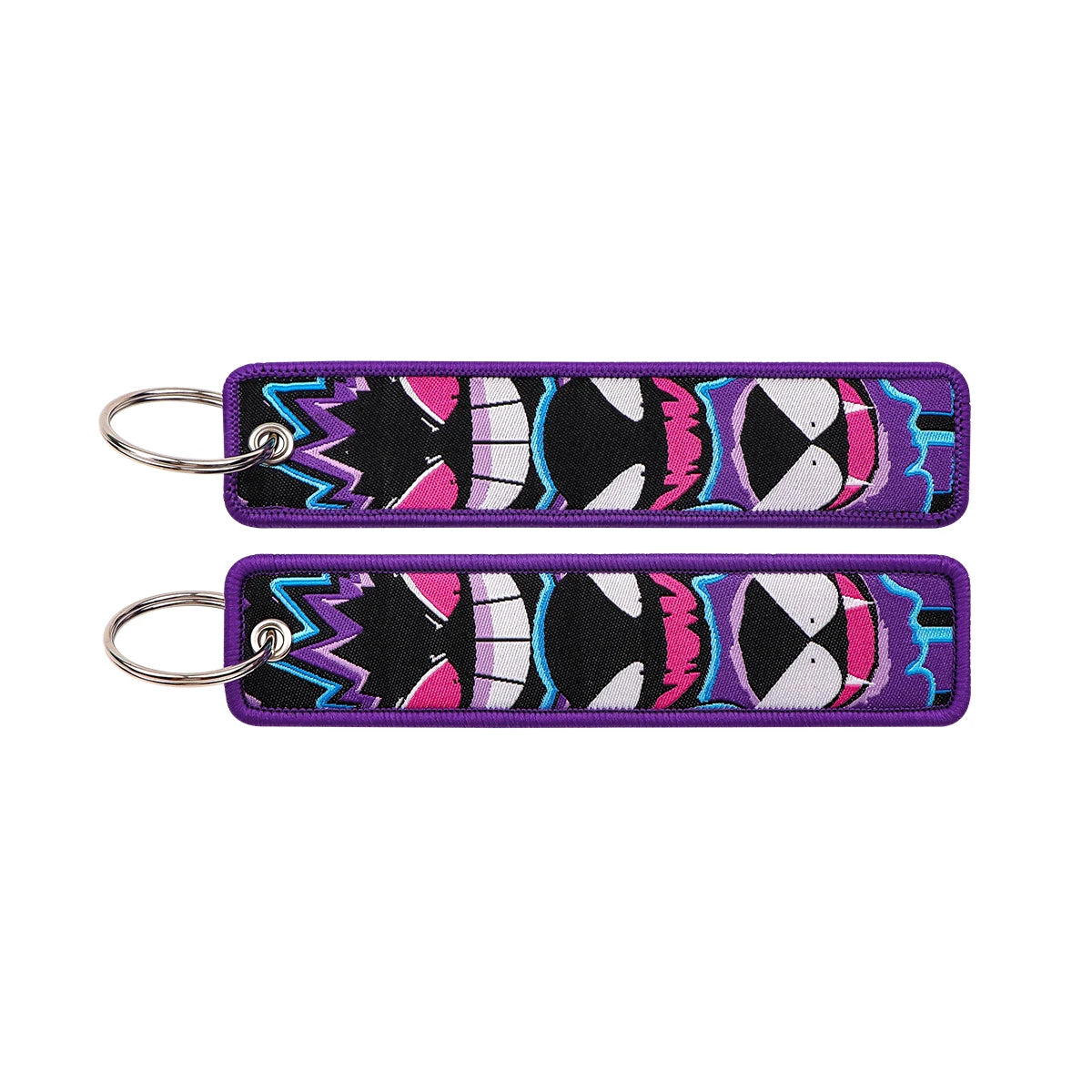Japanese Anime Elf Monsters Keychain for Cars Backpack Key Holders Embroidery Keyrings Key Tag Jet Tag Accessories Gifts 1pc…