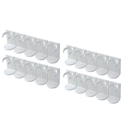 Wall Mounted Spice Bottle Storage Rack Kitchen Seasoning Holder Adhesive Plastic Clip Cabinet Door Spice Jar/Cosmetic Dispen…