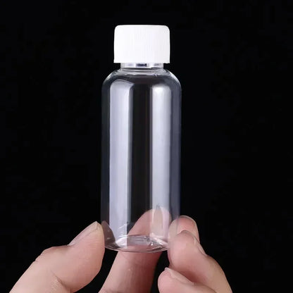 1/10Pcs Refillable Bottles 10ml 20ml 30ml 50ml 80ml 100ml Plastic PET Clear Empty Seal Bottles Sample Containers with Screw…