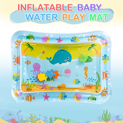 Baby Water Play Mat Inflatable Cushion PVC Infant Tummy Time Toddler Water Pad For Kids Early Education Developing Activity…