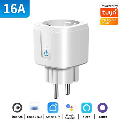 TNCE TUYA Smart Plug WiFi or Zigbee3.0 Socket EU 16A/20A Power Monitor Timing Function Voice Control Work With Alexa Google…