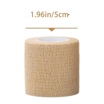 10/1Rolls Medical Adhesive Bandage Elastic Breathable Sports Self Adhesive Tape Beige Wrap Finger Tape For Wrist Ankle First…