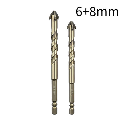 High-Four-Edged Serrated Eccentric Drill for Dry Drilling of Ceramic Tiles, Glass, Marble, Concrete, Stainless Steel Drill B…