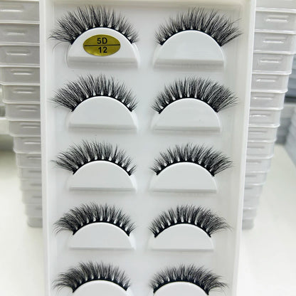 Natural 3D Mink False Eyelashes, Soft Wispy, Fluffy Eye Faux Lashes, Make Up Eyelash, Beauty Cat Cilios, 5 Pairs, 15 Styles…