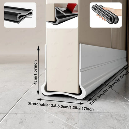 Flexible Door Bottom Sealing Strip Door Gap Soundproofing Wind and Dust Proof Weather Strip Under Door Draft Stopper Tape -…