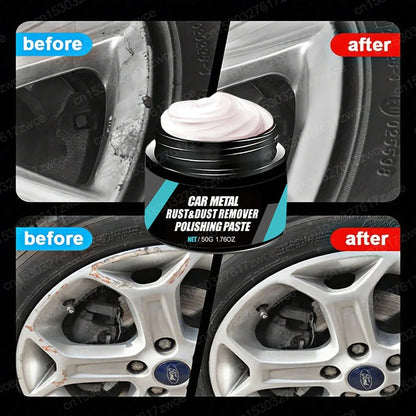 Car Rust Restoration Paste for Chrome Parts of Auto Rust And Fading on Car Wheels Designed for Renewing Oxidized Scratch Rep…