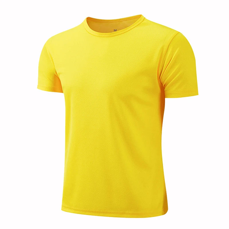 Men Women Quick Dry Short Sleeve Sport T Shirt Gym Jerseys Fitness Shirt Trainer Running T-Shirt Teenager Breathable Sportsw…