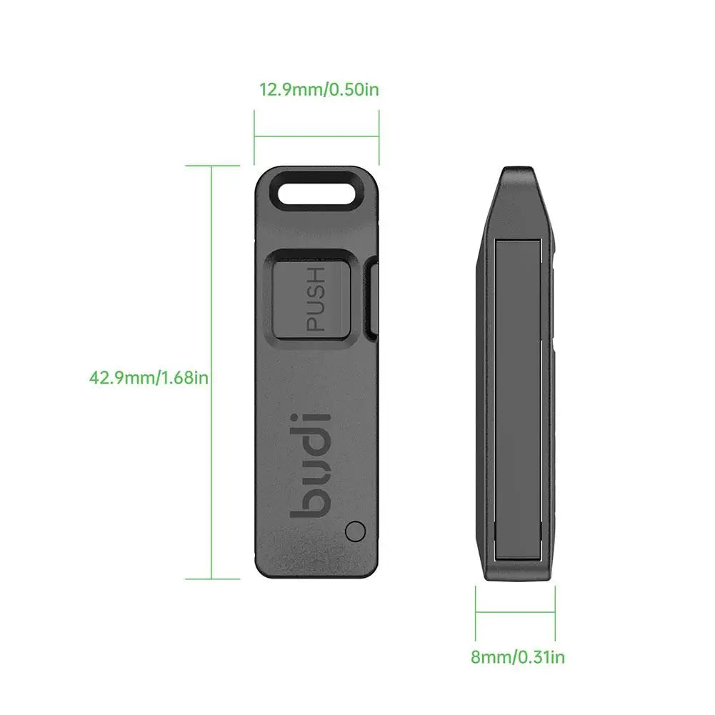 BUDI Anti-Lost Sim Card Eject Pin Needle Plastic Storage Box Mobile Phone Steel Ejector Pin SIM TF Card Tray Opener Keyring…