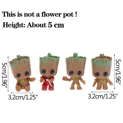 Home Decoration Crafts Miniature Model Office Desktop Display Cartoon Groot Figurines Handicrafts Decor Tree Man Ornament 5C…