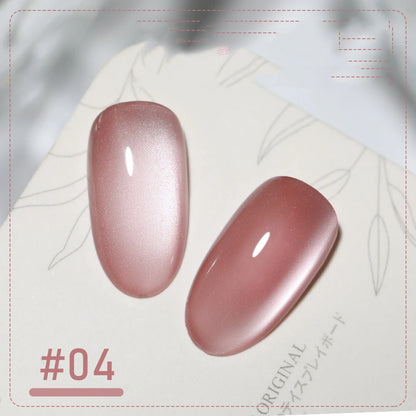 5g/Bottle White Moonlight Nail Cat's Eye Gel Magnetic Satin Gel Polish 9-Colors Soak Off Glitter Phototherapy Manicure Varni…