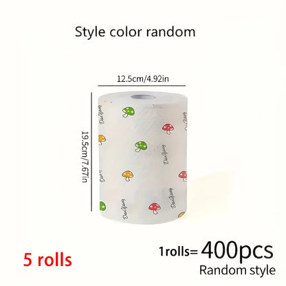 1 Roll (400 Sheets), Lazy Cloth, Disposable Kitchen Tissue, Washable Dry and Wet Dual-Use Towel, Dishcloth, Non Stick Oil Cl…