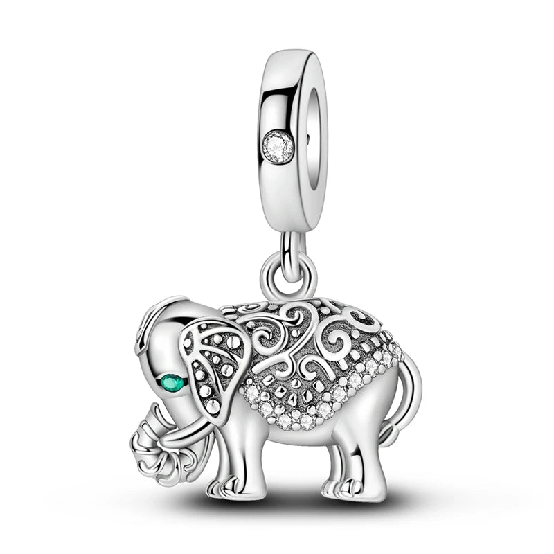 925 Sterling Silver Charms Beads Pendant Tree of Life Dog Elephant Love Heart Charm Fit Original Bracelet DIY Women Jewelry…