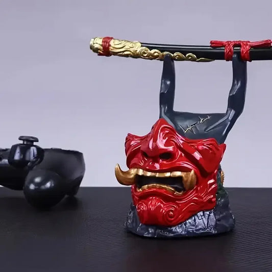 Game Controller Bracket Devil Face Warrior Swordhand Control Bracket Suitable for Ps5/4Ps5/Ps4/Xbox/Switch Controller Bracket