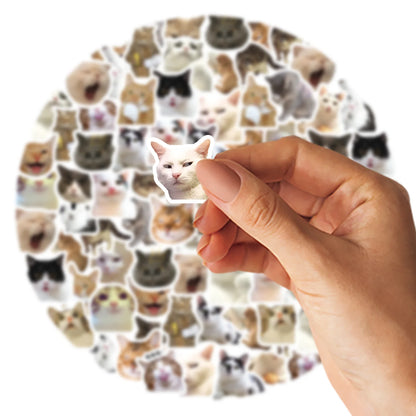 46pcs/Bag,Cat Stickers,Be for Suitcase Skateboard Luggage Laptop Phone Diy Sticke Decoration Stationery School Supplies Toys…