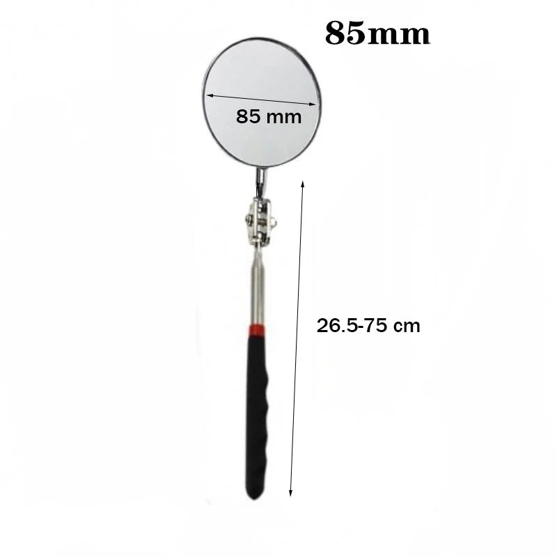360° Inspection Mirror LED Light Telescoping Mirrors Extend Mechanic Tools Inspection Mirror Telescopic Handle Repairing Too…