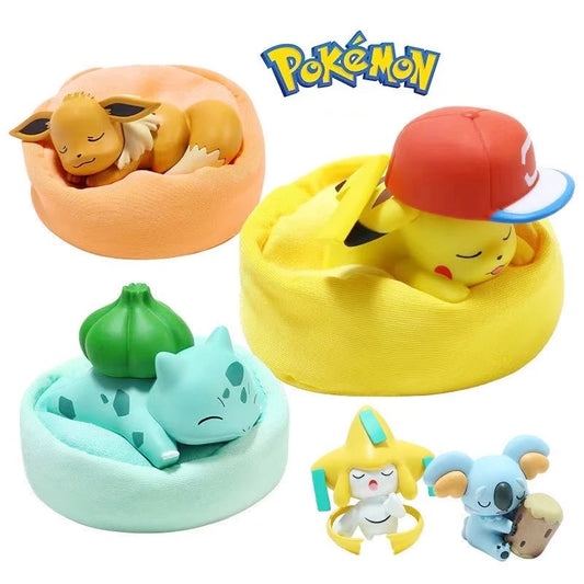 Pokemon Anime Pikachu Eevee Poket Gift Pokemon Starry Dream Series Action Figures Bulbasaur Snorlax Monster Model Ornaments…
