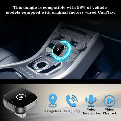 2 IN 1 Wireless Carplay Adapter, Converts Wired to Wireless carplay Adapter for iPhone, Wireless Control Plug & Play Carplay…