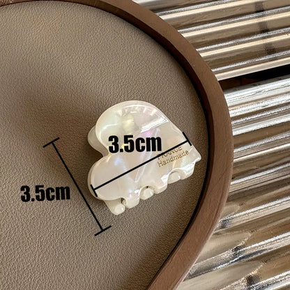 3.5cm Small Hairclaw Acetate Hair Crabs for Girls Cute Heart Shaped Hairclips Women Hair Accessories Hair Pins and Clips - i…