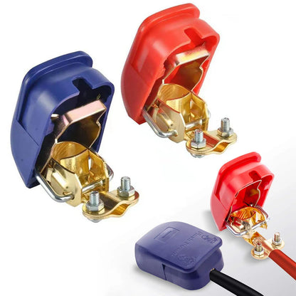 2Pcs Car Battery Terminal Connectors Quick Release Disconnect 12V 24V Positive Negative Battery Cable Ends for SAE/JIS Type…