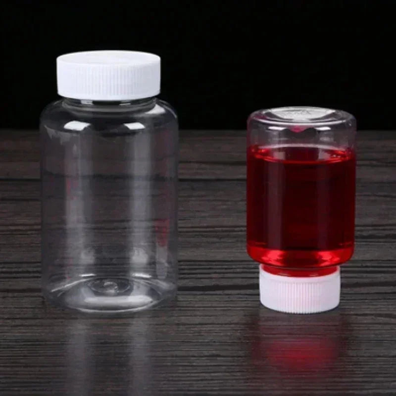 1/10Pcs Refillable Bottles 10ml 20ml 30ml 50ml 80ml 100ml Plastic PET Clear Empty Seal Bottles Sample Containers with Screw…