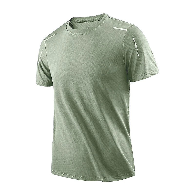 CHRLCK Men's Running Quick Drying T-shirts Breathable Hiking Fishing Tees Soft Elasticity Outdoor Sports Short Shirt Summer…