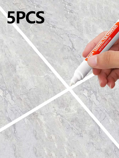 1/5/10/30PC Ceramic tile bathroom wall floor tile gap color repair anti-mildew waterproof whiteboard color repair pen - imag…