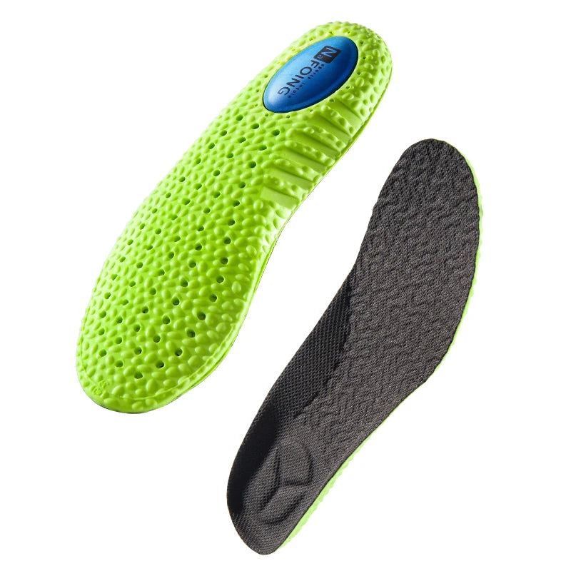 Sports Shock Absorption Insole Green PU Memory Foam Breathable Arch Support Orthopedic Shoes Pad Men Women Feet Care Shoes P…