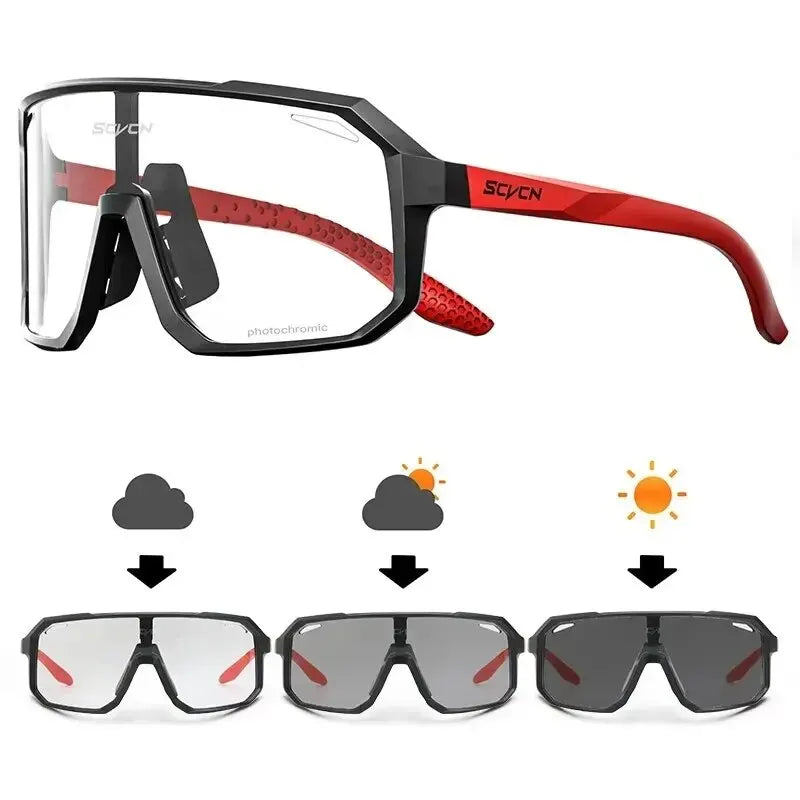 Cycling Glasses Photochromic Sunglasses Men Women Mountain Bike Road Eyewear New Bicycle Riding Outdoor Sports Hiking Goggle…