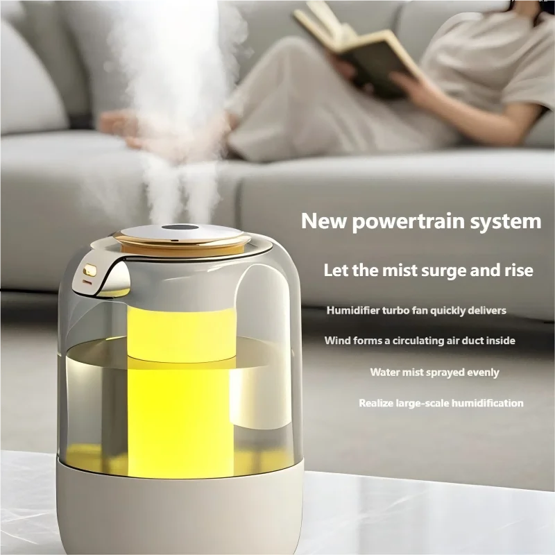 HOMEFISH 2025 New Model Air Humidifier for Home Use, Quiet Bedroom Large Spray for Pregnant Women and Babies, Indoor Humidif…