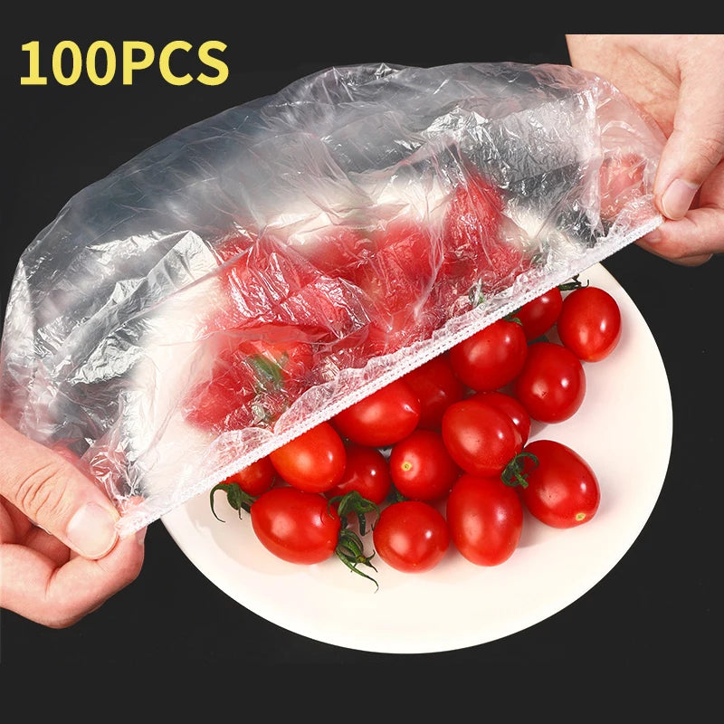 Reusable Disposable Food Cover Plastic Wrap Durable Elastic Food Lids for Bowls Elastic Plate Covers For Kitchen Food Saver…