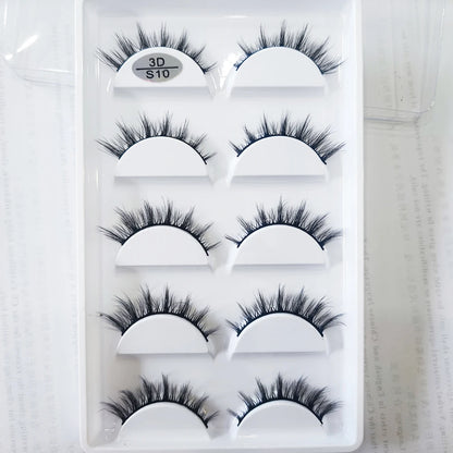 Natural 3D Mink False Eyelashes, Soft Wispy, Fluffy Eye Faux Lashes, Make Up Eyelash, Beauty Cat Cilios, 5 Pairs, 15 Styles…