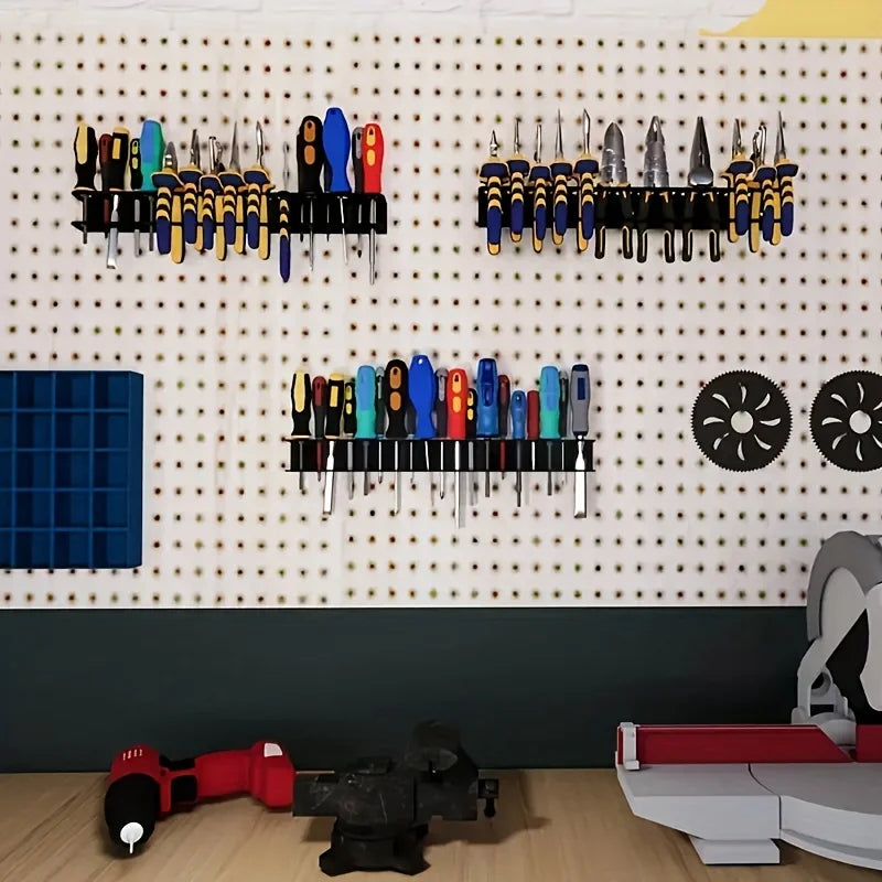 1 Piece Suitable For Garage Wall Mounted Multifunctional Tool Management Metal Screwdriver And Pliers Storage Rack - image 5