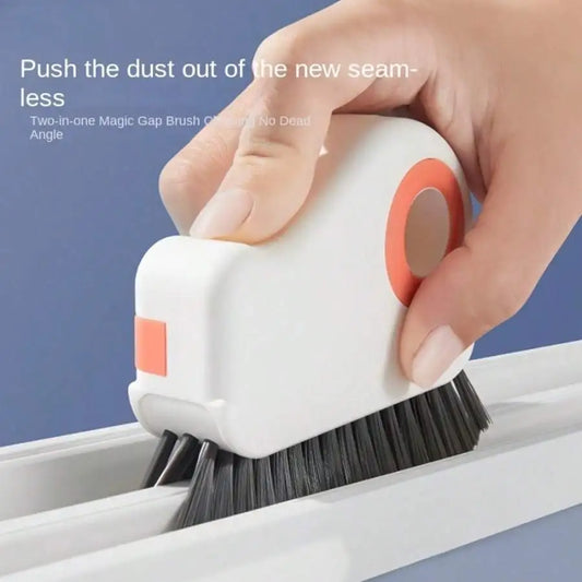2-in-1 Detachable Window Track Cleaning Brush - Easy-Grip, Efficient Glass Corner & Sill Cleaning Tool for Doors & Windows