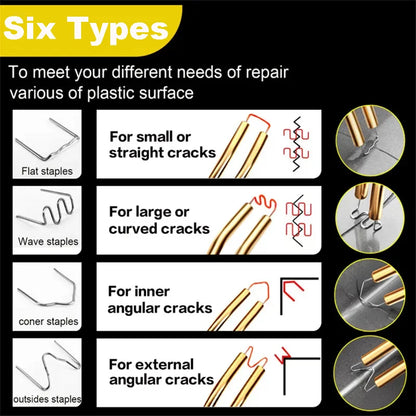 100-600Pcs Auto Plastic Repair Welding Nails Car Bumper Repair Welded Stud Precut Wave Nails Machine Welding Hot Stapler - i…
