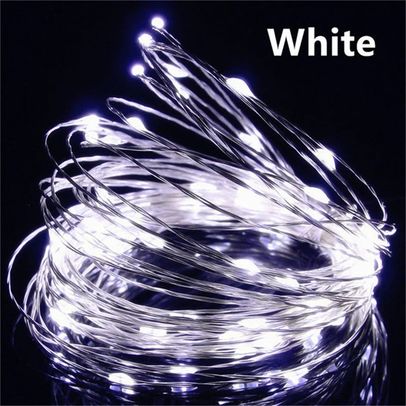 USB Led Fairy Lights Copper Wire String 20M 200LED Holiday Outdoor Lamp Garland For Christmas Tree Wedding Party Decoration…