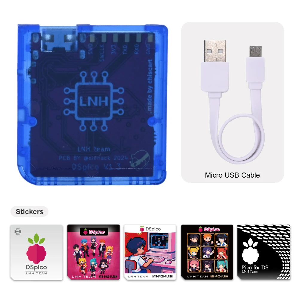 Chiscart DSpico Game Reader Cart Injection Molded Transparent Case with RP2040 MCU For NDS NDSL DSi 3DS Console - image 7