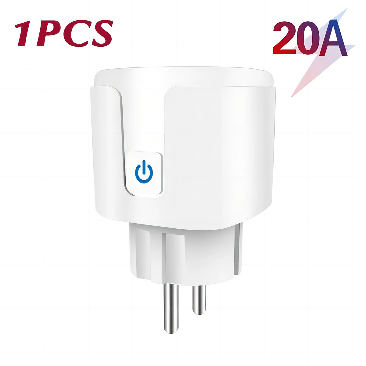 WiFi Smart Plug 16A/20A EU Smart Socket With Power Monitoring Timing Function Works with Tuya Smart Life App Voice Control -…